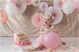 Pink Gold Smash Cake Smash Cake Girl Birthday Cake Smash Birthday  gambar png