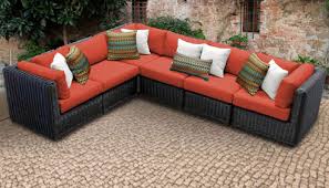 6 Piece Rustic Outdoor Sectional Sofa