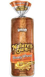 natures own honey wheat bread 20 oz