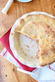 rhubarb custard pie recipe the food