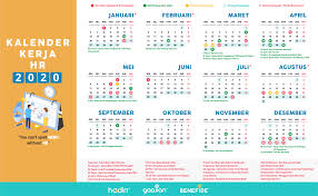 Hari sabtu pekerja bekerja setengah.hari. Kalender Hr 2020 Memudahkan Pekerjaanmu Setahun Ke Depan Blog Gadjian