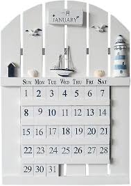 Retro Mediterranean Wood Calendar