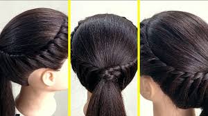 Watch hair style artist johnny lavoy create a. Simple Easy Hairstyle For Daily Use Everyday Hairstyles For Girl Youtube