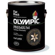 94 list price $36.87 $ 36. Olympic 1 Gallon Interior Flat Black Latex Base Paint On Popscreen