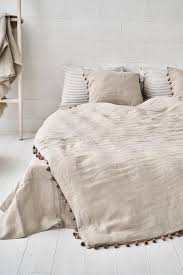 linen natural pillowcase boho bedding