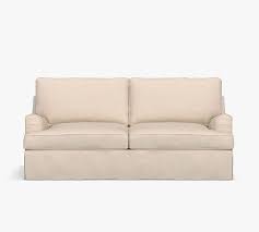Pb English Arm Slipcovered Sofa