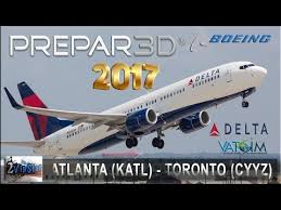 Novo Flight Simulator 2017 B737 Delta Atlanta Katl