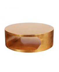 Ct 49 Wynn Large Gold Round Coffee Table