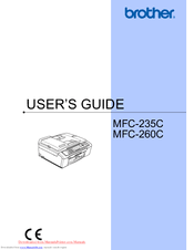 Windows 10, 8.1, 8 ve 7 için sürücüleri indirin (32 bit / 64 bit). Brother Mfc 260c Manuals Manualslib