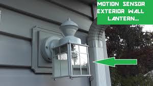 Exterior Light And Lantern Install With Motion Sensor Youtube