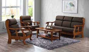 alonso solid wood sofa set i bedandbasics