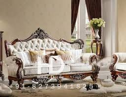 iq interiors wooden royal sofa set