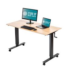 Steampunk industrial crank adjustable standing desk 46. Crank Adjustable Height Standing Desk Stand Up Desk Store