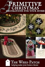 country primitive christmas decorations