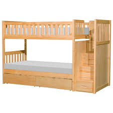 Loft beds & bunk beds for kids. Homelegance Bartly Casual Twin Over Twin Bunk Bed With Reversible Step Storage And Underbed Storage Value City Furniture Bunk Beds