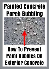 Painted Concrete Porch Bubbling How