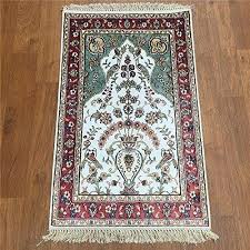 woven kashmiri silk carpet size 3 x 5