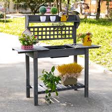 Outdoor Wooden Garden Potting Table