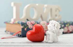Wallpaper love, heart, angel, valentine ...