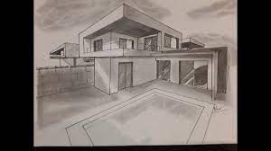 dessin d une maison en perspective a 2