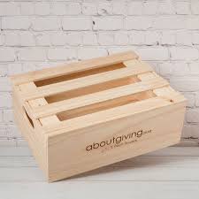 nz pine lidded crate custom gift