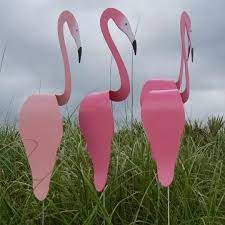 Pink Flamingos Whimsical Flamingo Garden