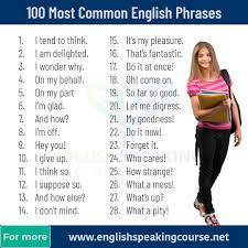 100 most common english phrases