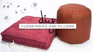 diy floor poufs and floor pillows the