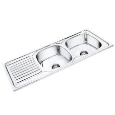 double bowl sink with drainboard