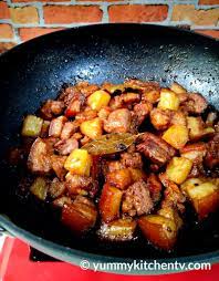 pork adobo with pineapple yummy kitchen