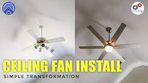 how to install vaulted ceiling fan