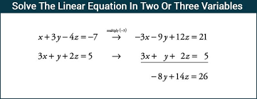 Solving The Linear Equation In Two Or