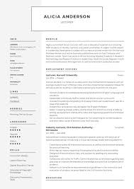 Download free resume templates for microsoft word. Lecturer Resume Writing Guide 18 Free Examples 2020