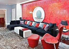 Red Living Rooms Design Ideas