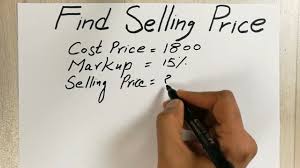 how to calculate selling with
