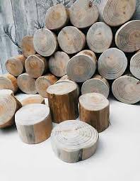 Decorative Fireplace Display Logs Wood