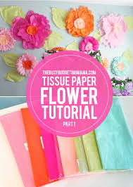 giant tissue paper flower tutorial