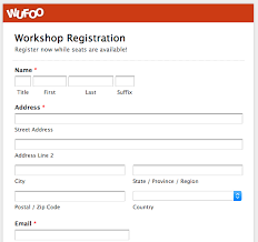 Top 5 Event Registration Form Templates Wufoo