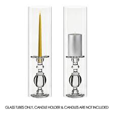 6 X 24 Glass Hurricane Candle Holder