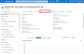 accessing azure sql database tables