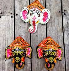 Vintage Papier Mache Elephant Wall