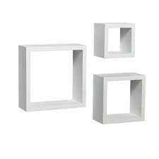 White Shadow Box Decorative Shelf Kit