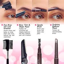 eyebrow eyelash tweezers kit brow