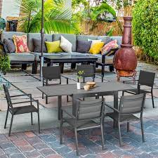 Outsunny 7 Piece Patio Dining Set