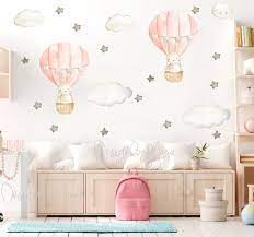 Bunny Balloon Watercolor Nursery C