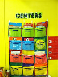 I Use A Large Pocket Chart To Hang Some Of My Centers