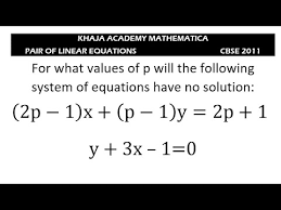 Equations Have No Solution 2p 1 X P
