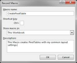 perfect pivot tables with a macro