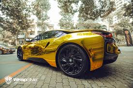 However, because it's bmw, the electric i8 roadster is full of subtle upgrades that makes driving this car a completely exquisite experience. Bmw I8 Gold Chrome Wrap Wrapstyle