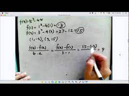 Equation Of A Secant Between Two Points
